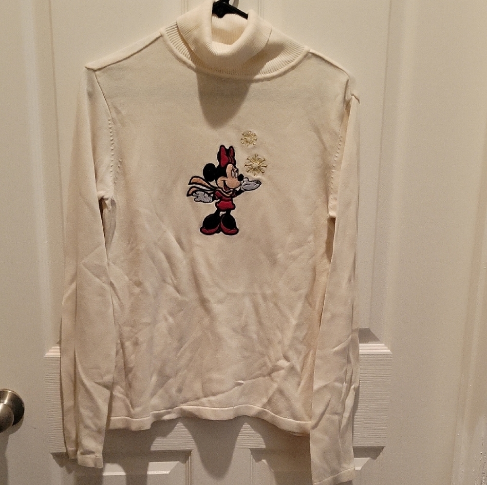 Disney Cream Knitwear with Embroidered Detail